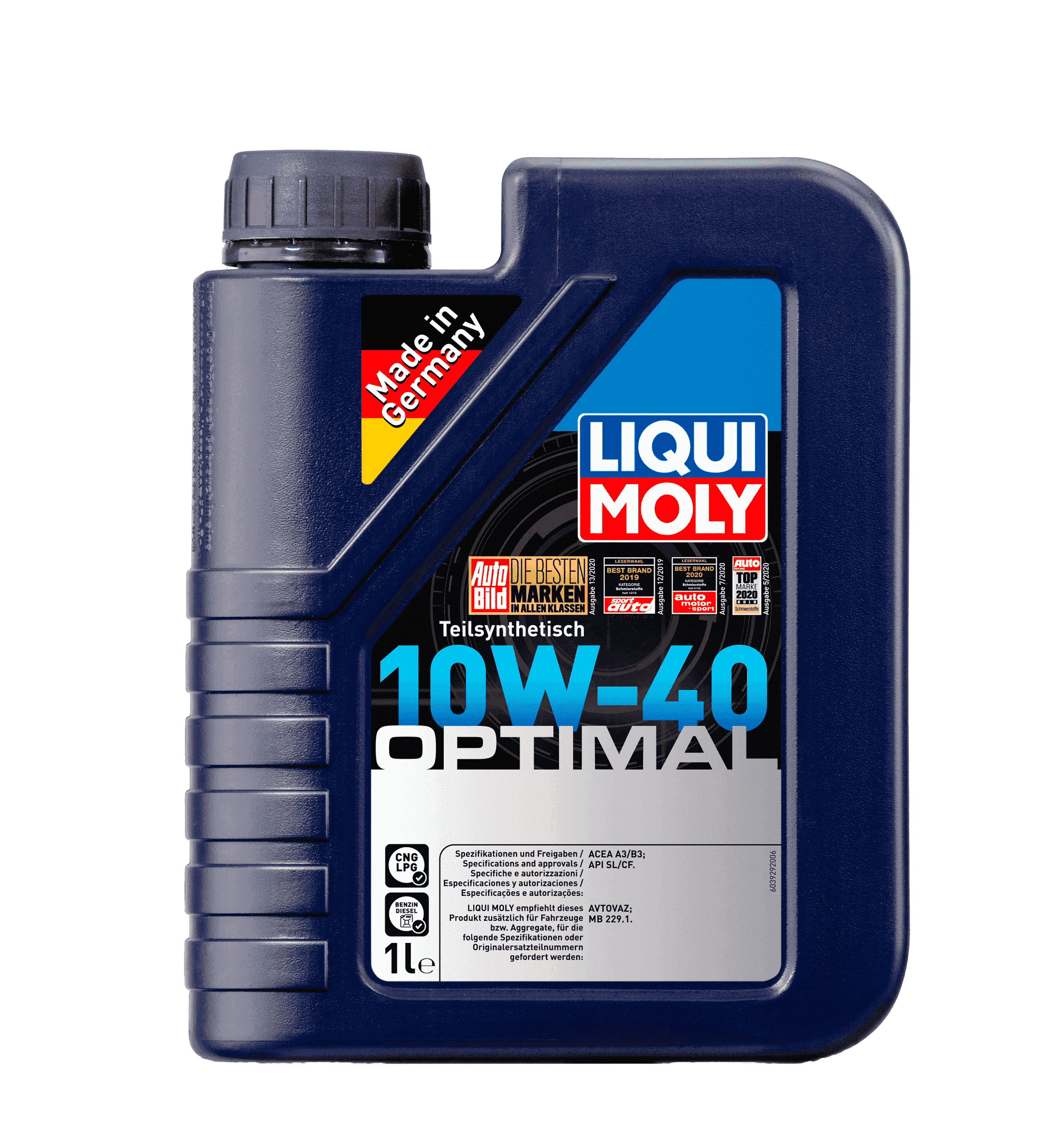 Моторное масло Liqui Moly Optimal 10W-40, 1л